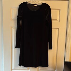 Gap Black Velvet Dress